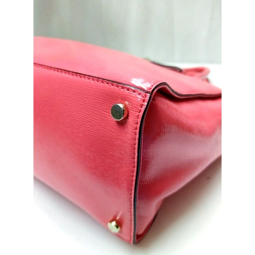 Kate Spade Beacon Court Jeanne Strawberry Red Patent Leather Top Handle Tote Bag